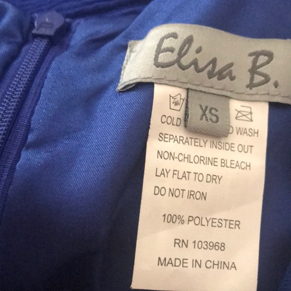 elisa b royal blue dress - Picture 5 of 5